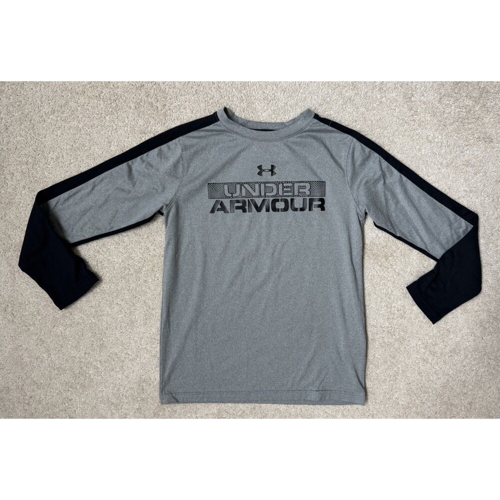 Under Armour YLG Loose Fit ColdGear Long Sleeve Black/Gray